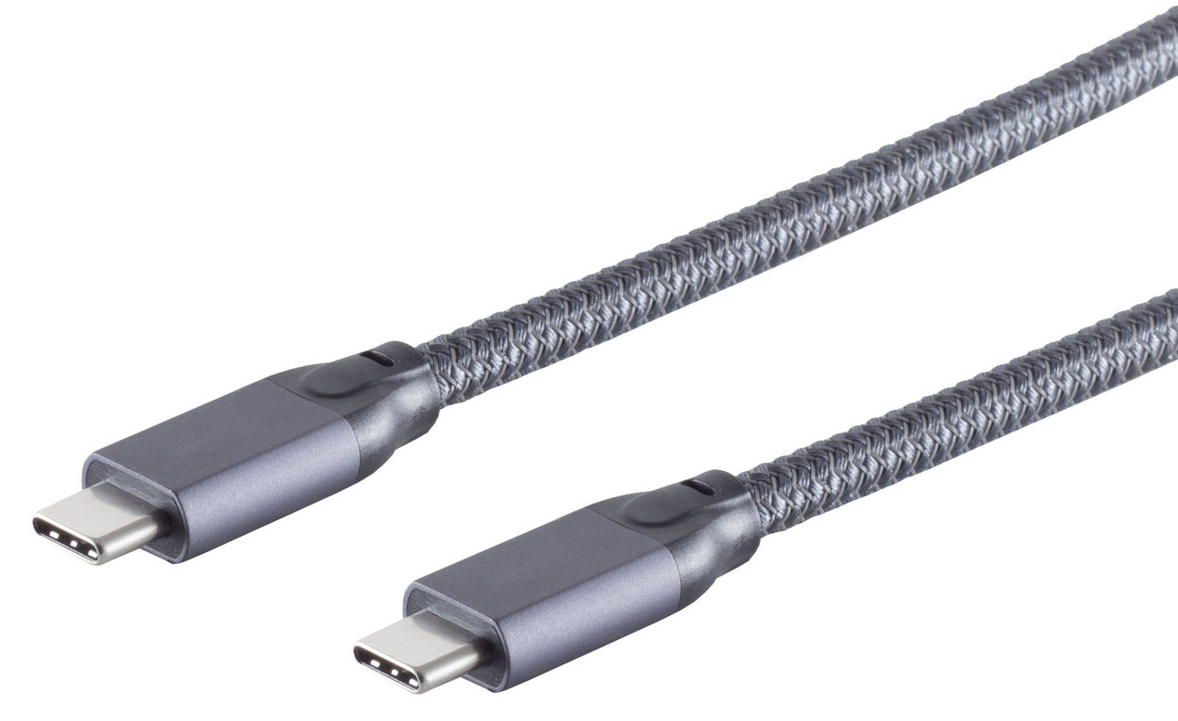 USB-Kabel shiverpeaks USB3.2 Type-C m/m 2,0m 100W 20GBit/s