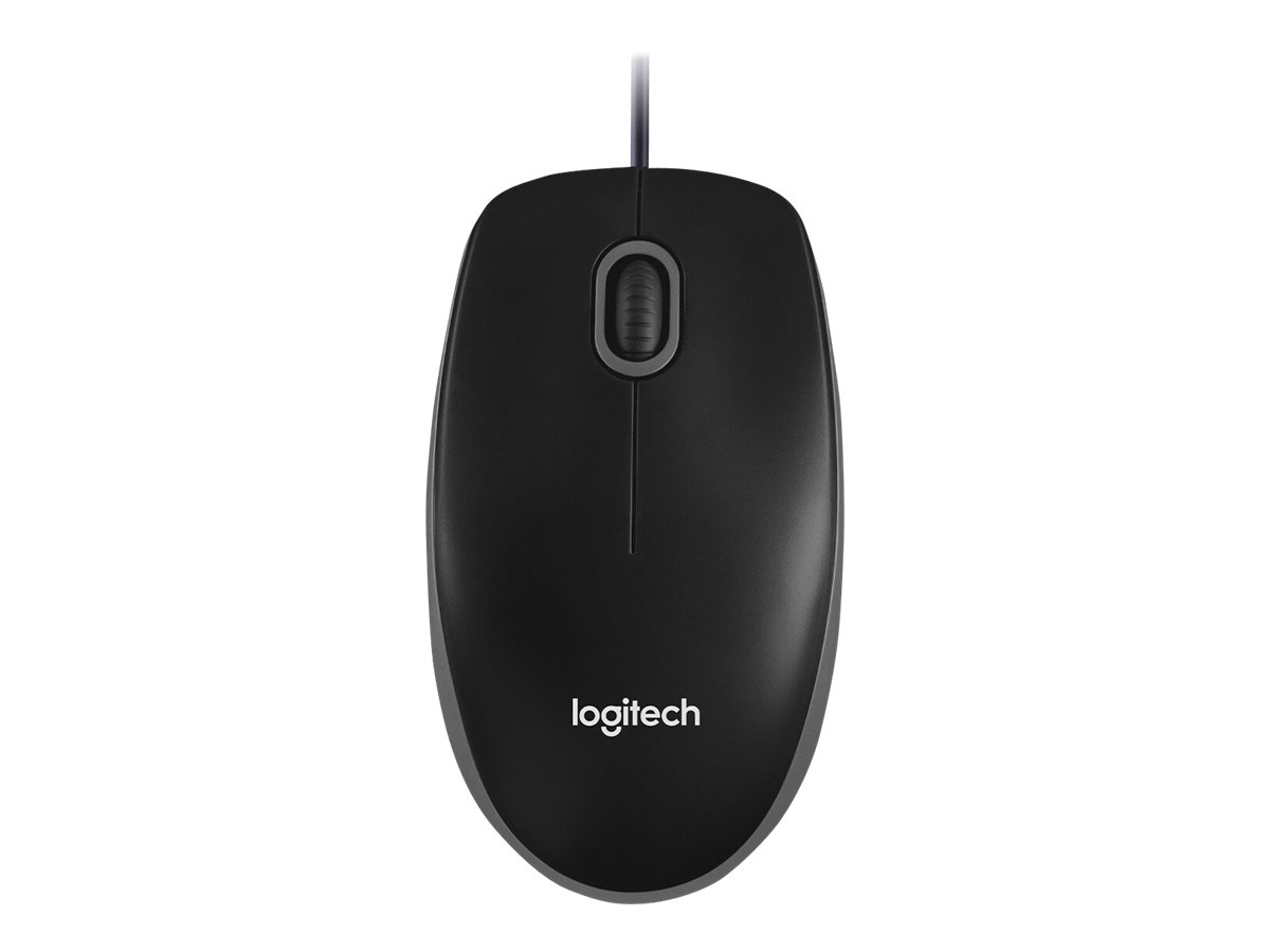 Maus Logitech B100 Black Optical Corded USB schwarz