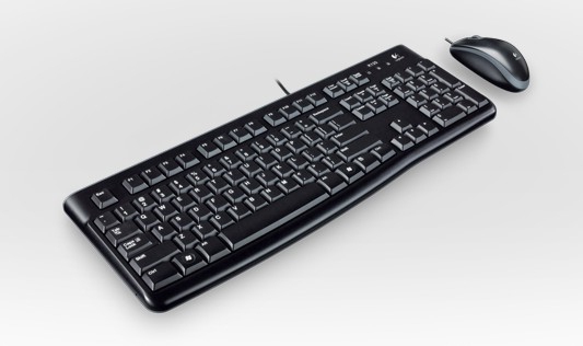 Tastaturset Logitech Desktop MK120 USB schwarz