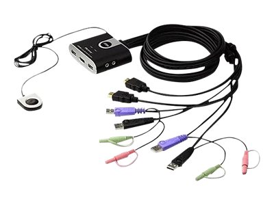 KVM-Umschalter ATEN CS692 2fach USB HDMI Audio