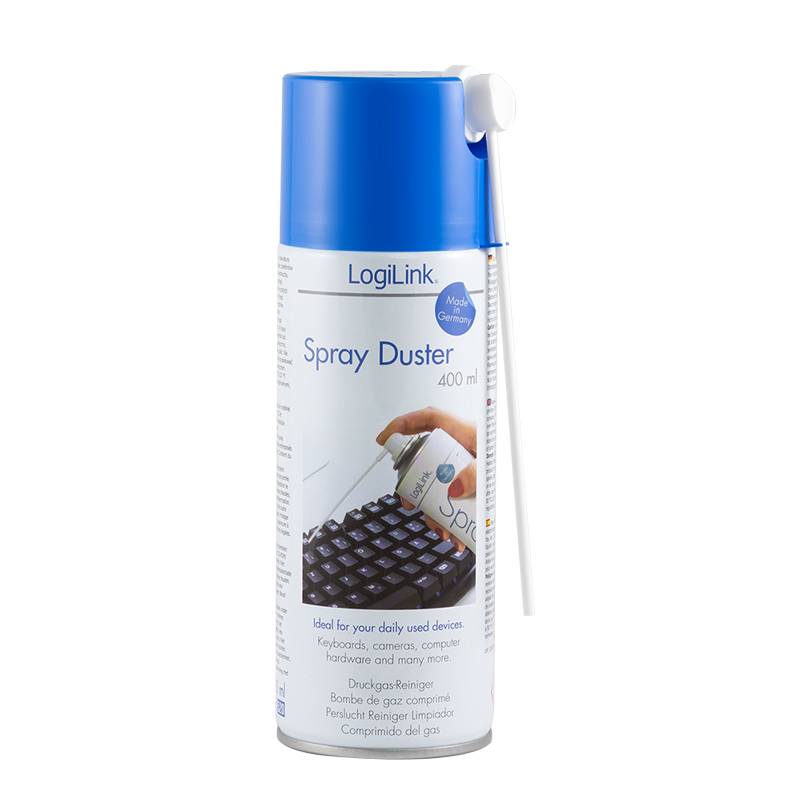 Spray LogiLink Druckluft 400ml zum Entfernen von Staub