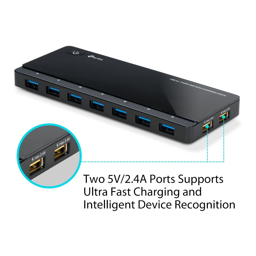 USB-Hub TP-Link UH720 7-Port USB3.0 schwarz