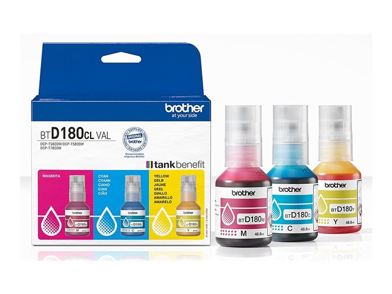 Tinte Brother BT-D180CL cyan/magenta/gelb Flasche