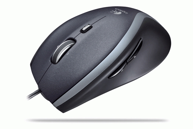 Maus Logitech Corded Mouse M500 USB schwarz/grau