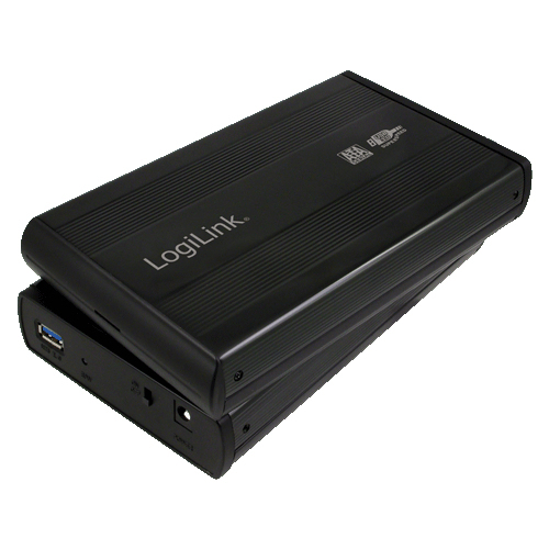 Gehäuse LogiLink 3,5-Zoll-SATA USB3.0 schwarz