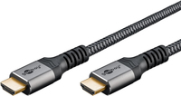 HDMI-Kabel Goobay Plus A-m/m 5,0m grau Textil
