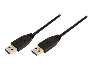 USB-Kabel LogiLink USB3.2 Gen1 A-m/m 1,8m schwarz