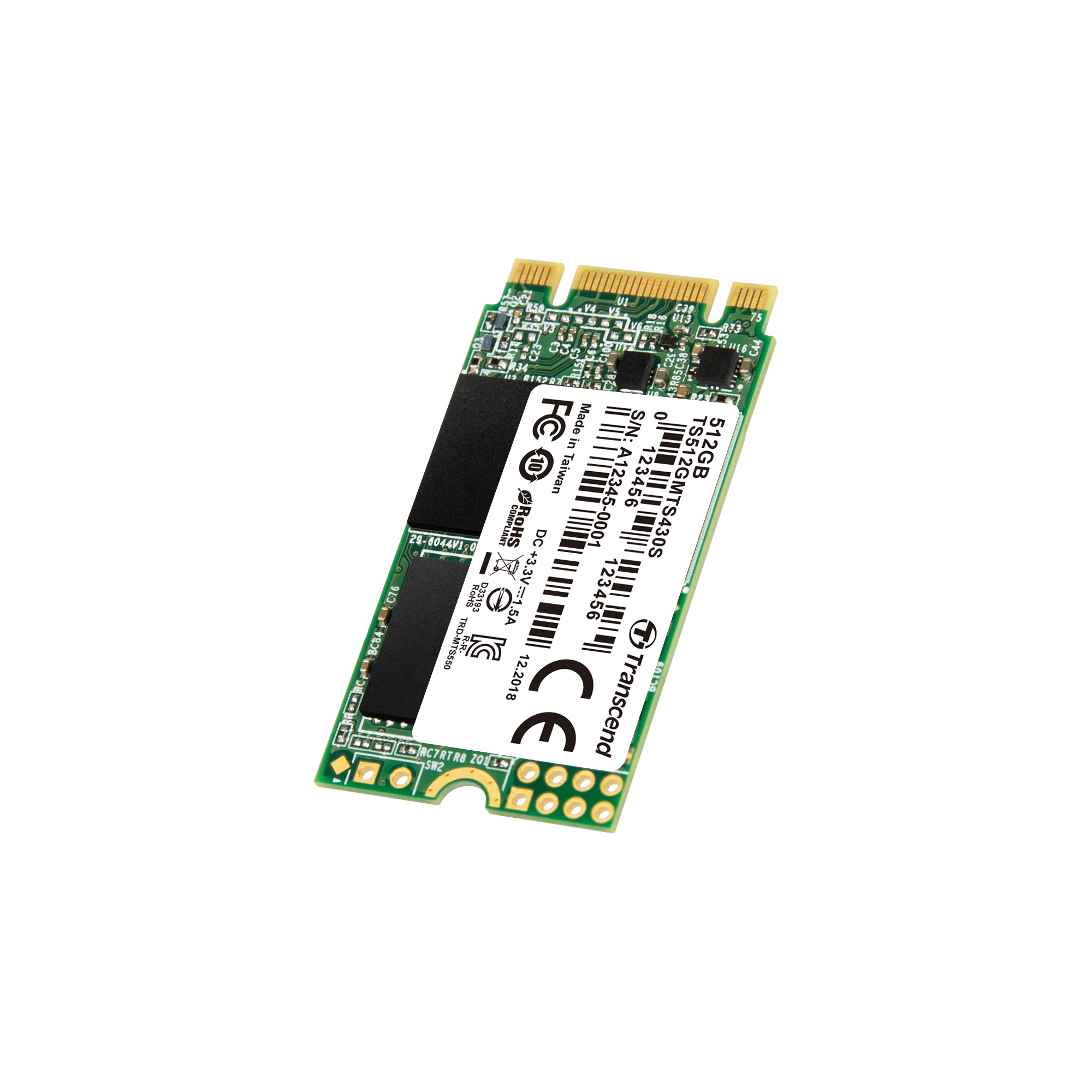 SSD Transcend MTS430S 2242 M.2 SATA6Gb/s TLC 512GB L:42mm