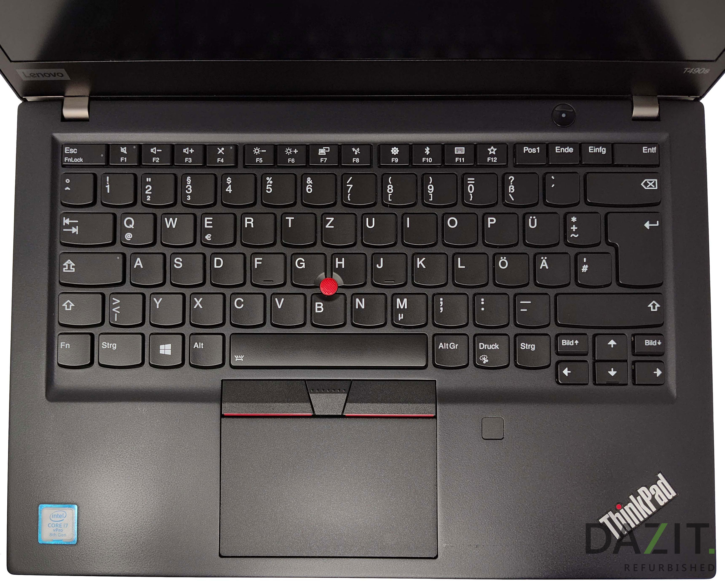 Notebook Lenovo ThinkPad T490s Core i7-8665U 1,90GHz refurb.B