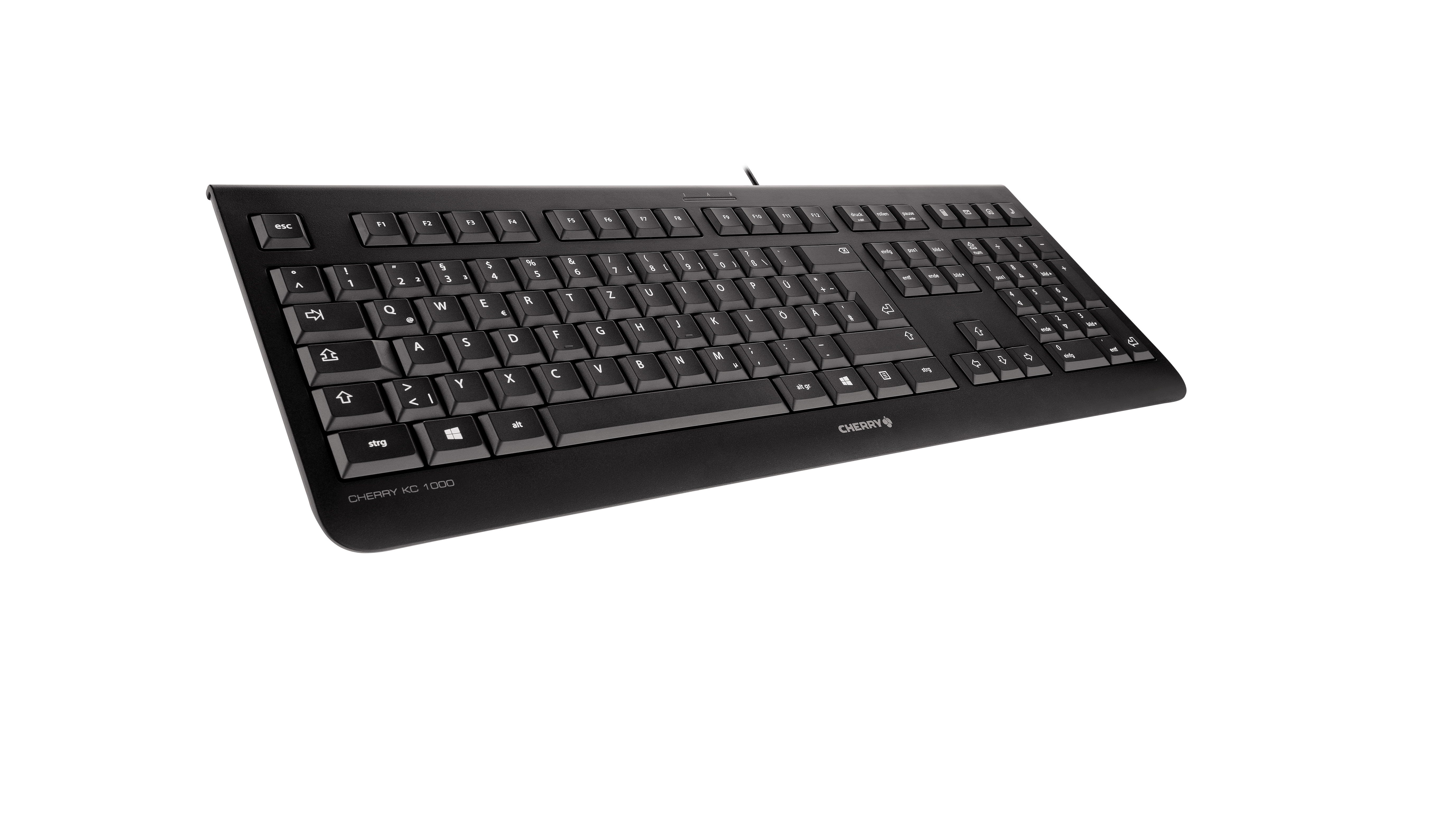 Tastatur Cherry KC-1000 Corded USB schwarz