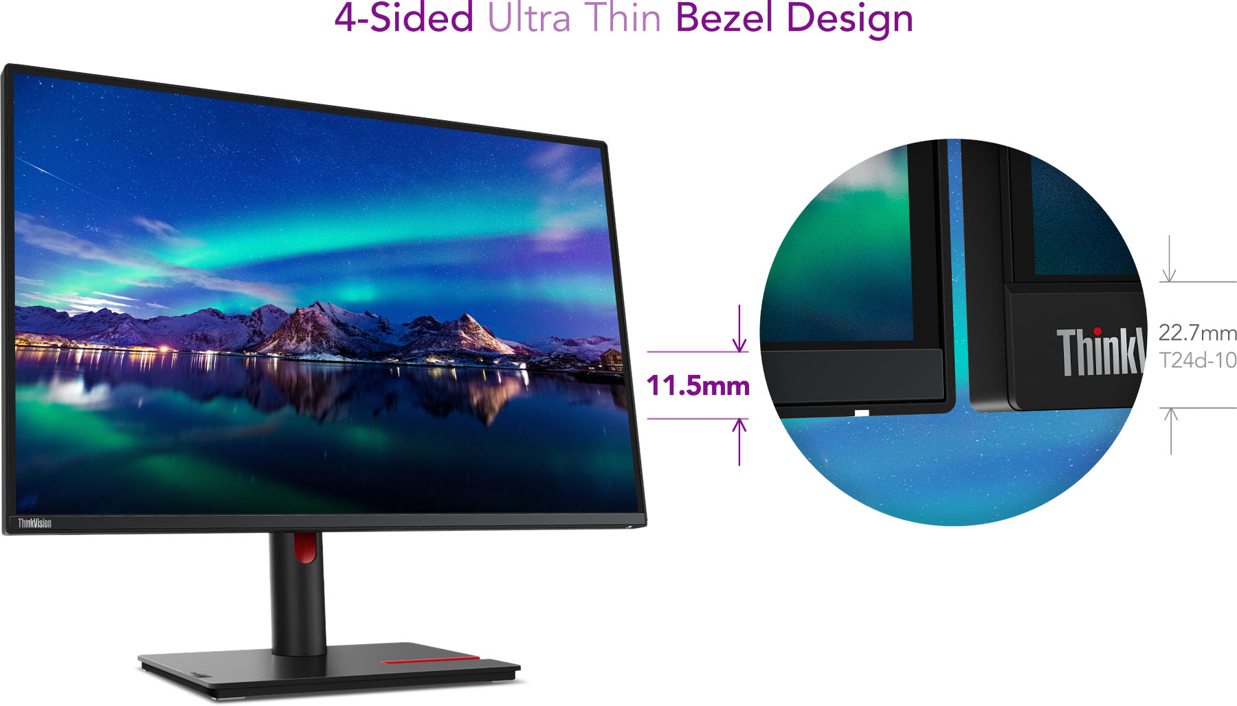 TFT-Monitor Lenovo ThinkVision T24d-30 60,96cm(24-Zoll) WUXGA