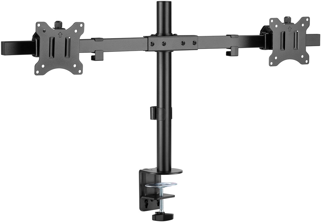 Tischhalterung Goobay DoubleFix für 2 Monitore