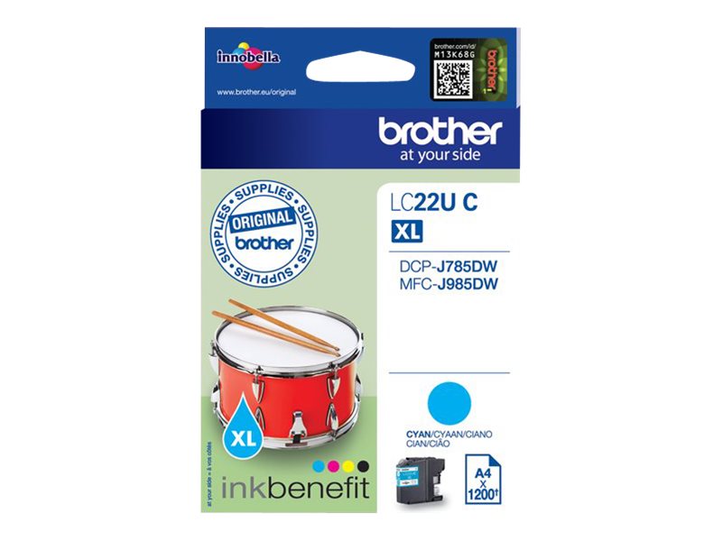 Tinte Brother LC-22UC XL cyan