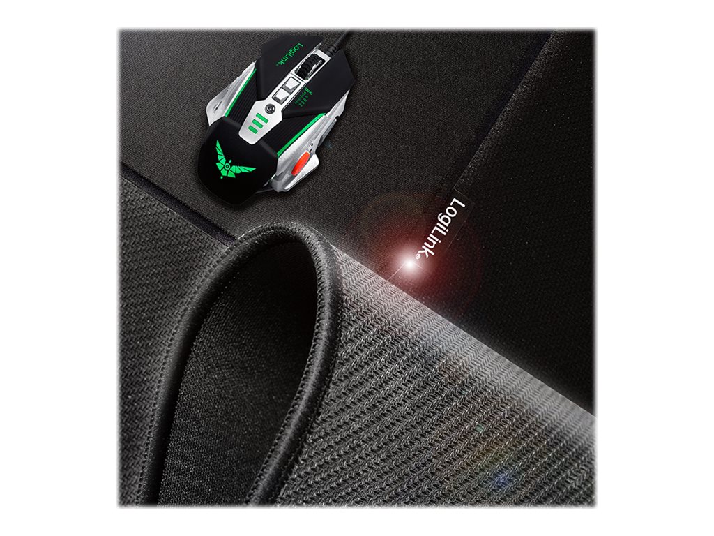 Mauspad LogiLink Mousepad schwarz Textil L