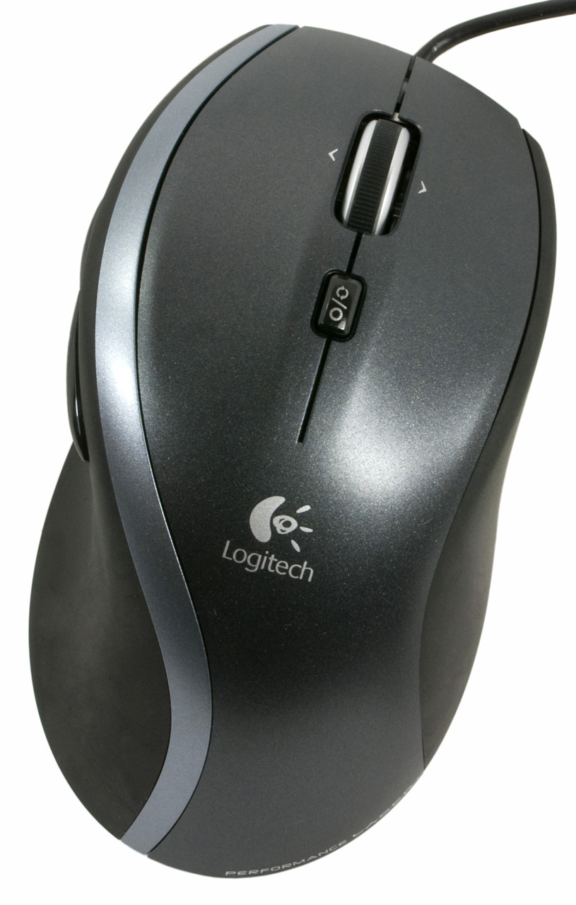 Maus Logitech Corded Mouse M500 USB schwarz/grau