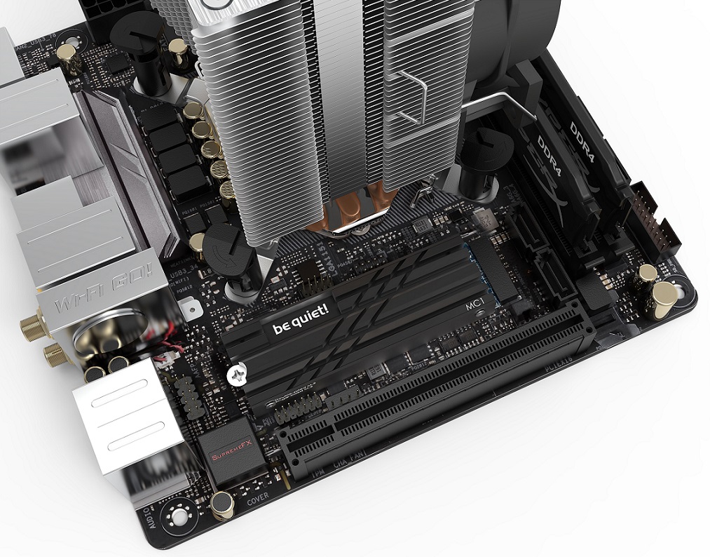 M.2-SSD-Kühler BeQuiet MC1 Kühlkörper, schwarz