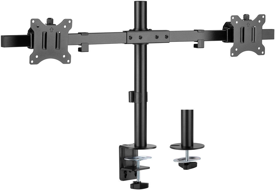 Tischhalterung Goobay DoubleFix für 2 Monitore