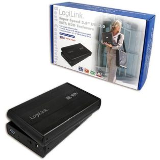 Gehäuse LogiLink 3,5-Zoll-SATA USB3.0 schwarz