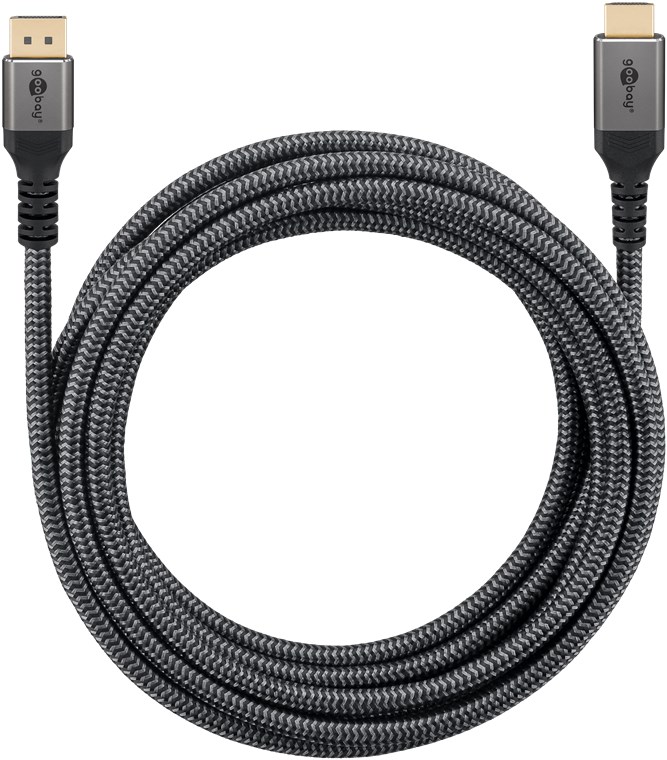 DisplayPort-Kabel Goobay Plus DP-m/HDMI-A-m 5,0m DP1.2