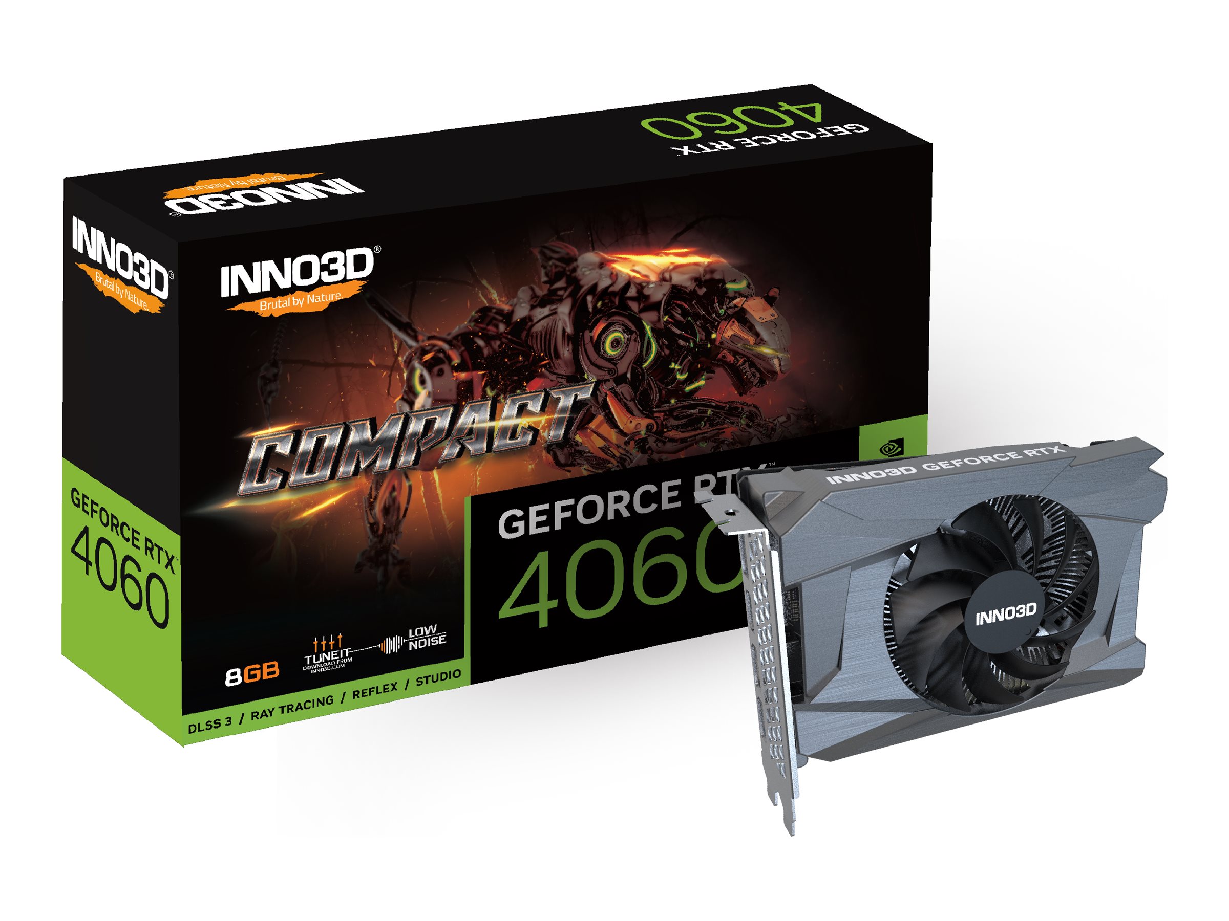 Grafikkarte Inno3D GeForce RTX4060 Compact 8GB PCIe