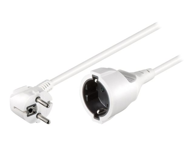 Verlängerungskabel Goobay Schutzkontakt weiß 2,0m