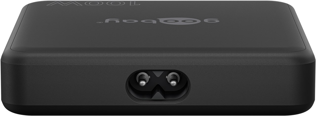 USB-Netzteil Goobay 2xUSB-C 2xUSB-A 100W PD GaN schwarz