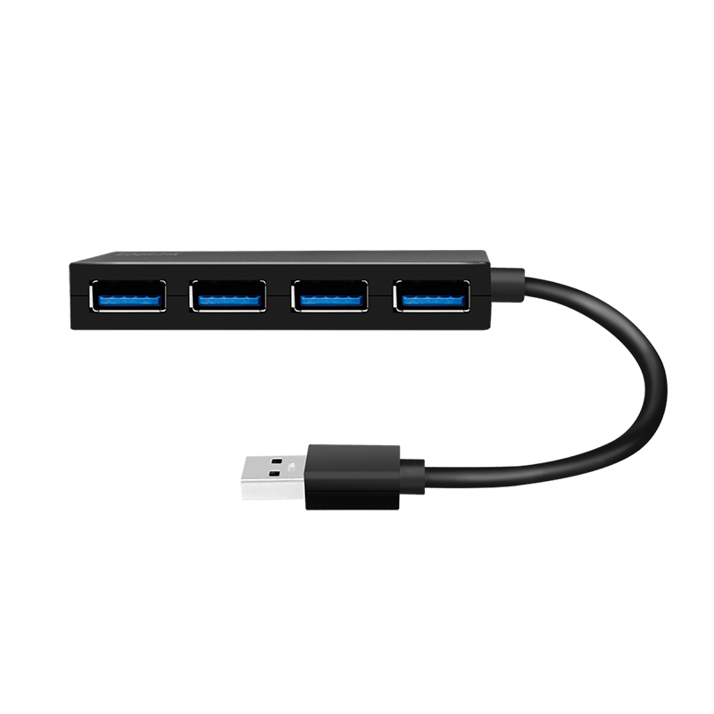 USB-Hub LogiLink Type-A 4-Port USB3.2 schwarz