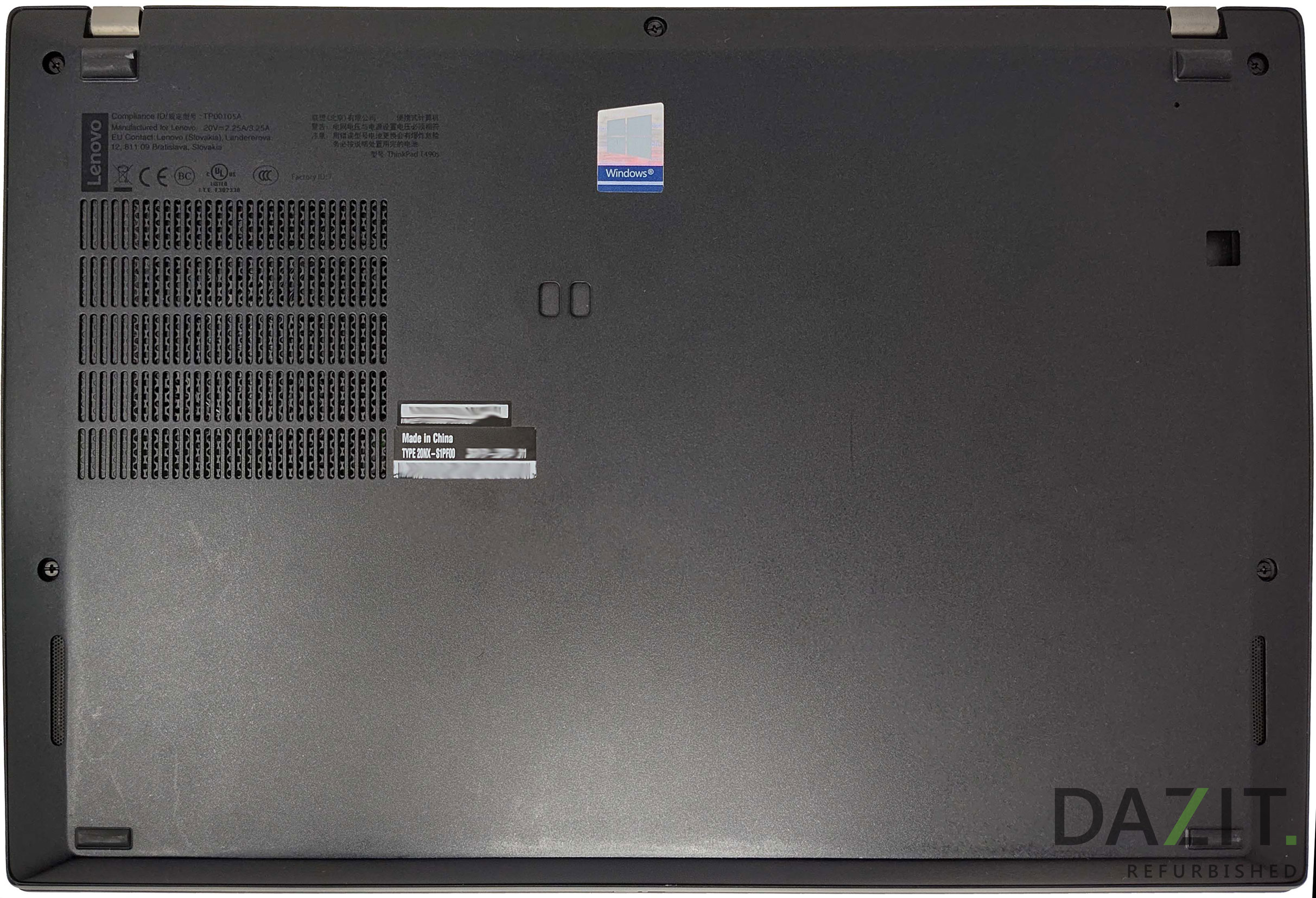 Notebook Lenovo ThinkPad T490s Core i7-8665U 1,90GHz refurb.B