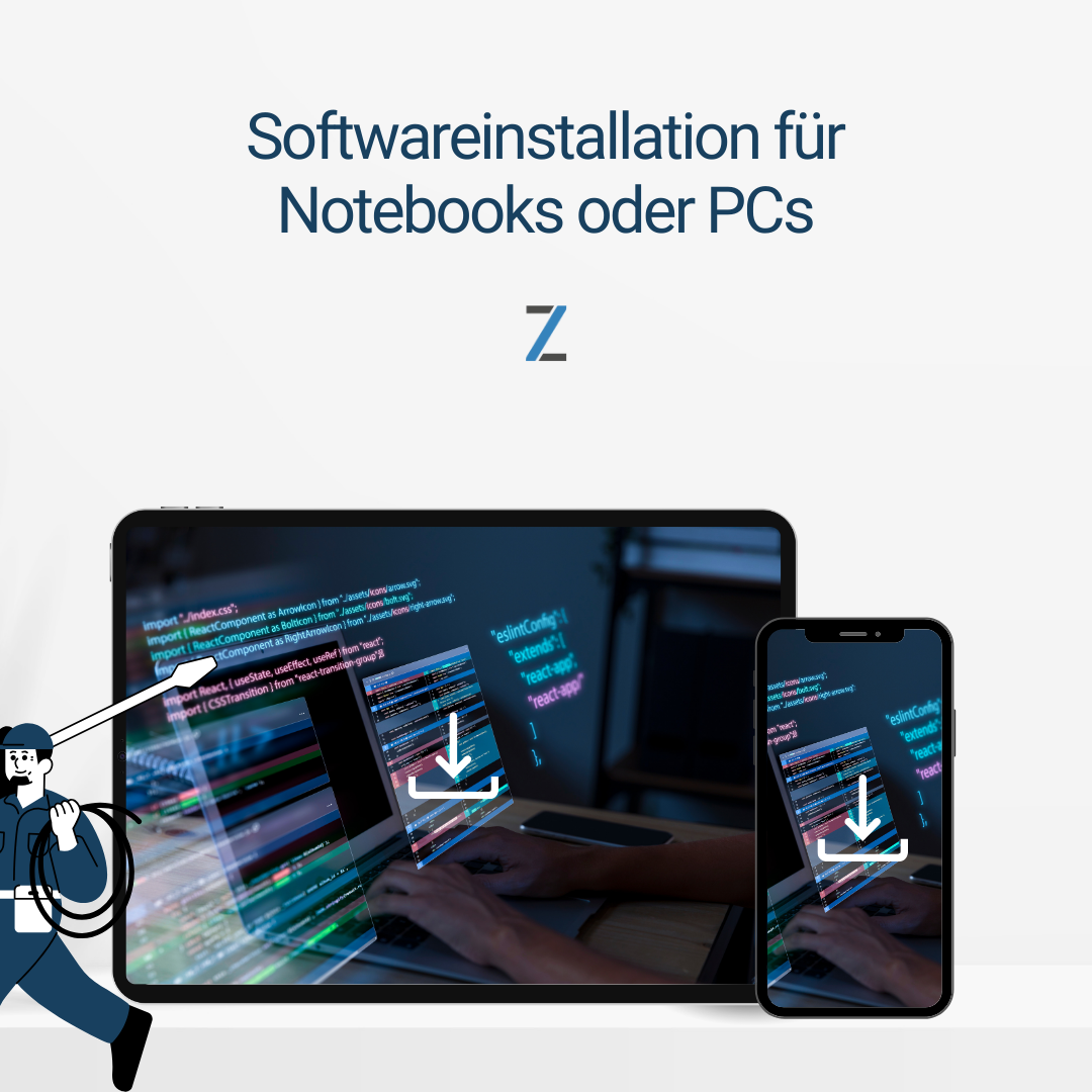 Softwareinstallation für Notebooks oder PCs