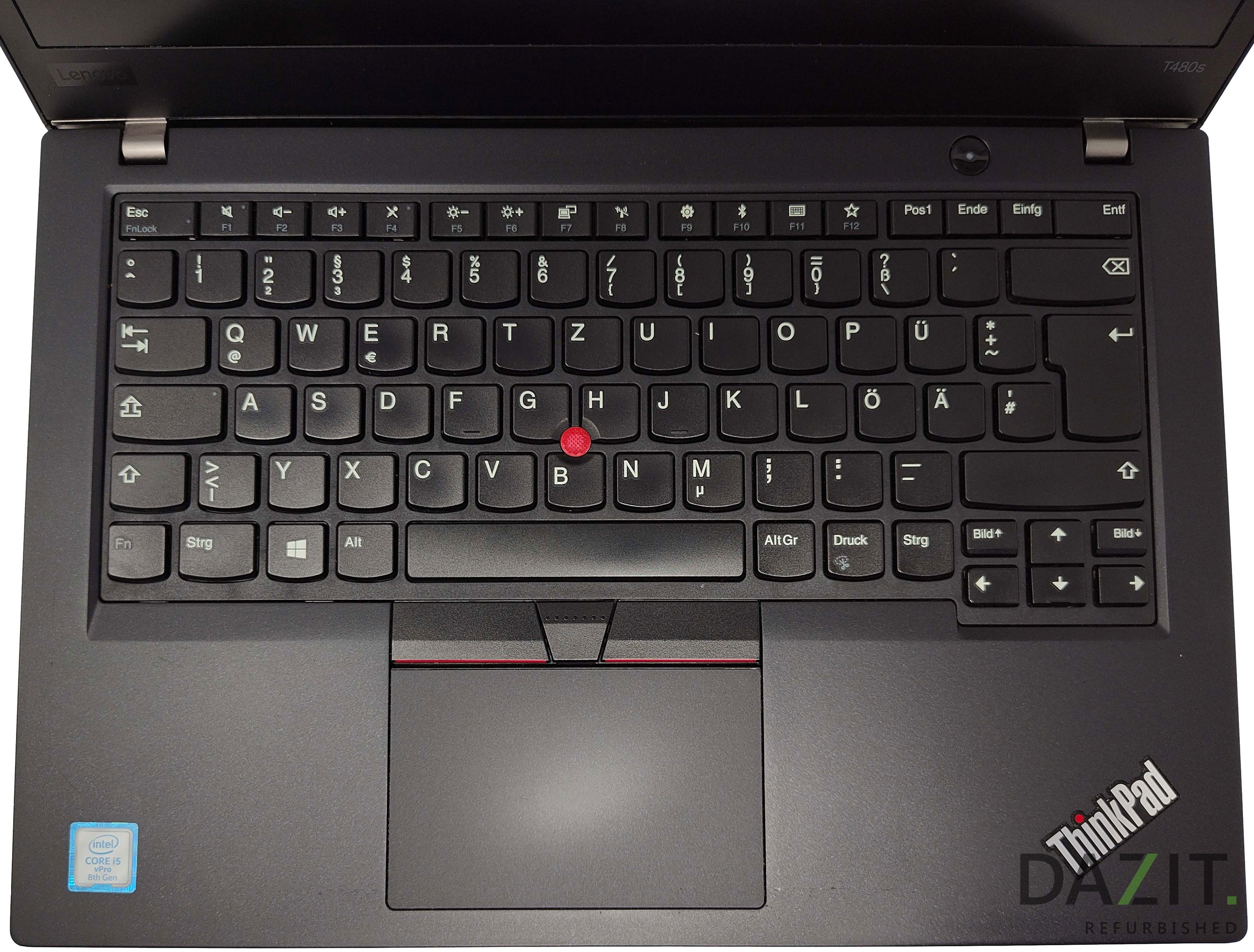 Notebook Lenovo ThinkPad T480s Core i5-8350U 1,70GHz refurb.B