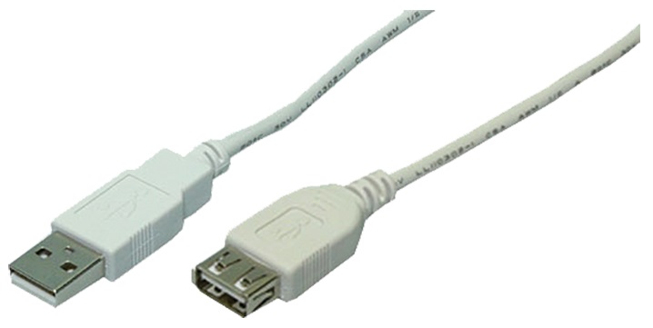 USB-Kabel Diverse Verlängerung USB2.0 A-m/f 3,0m grau