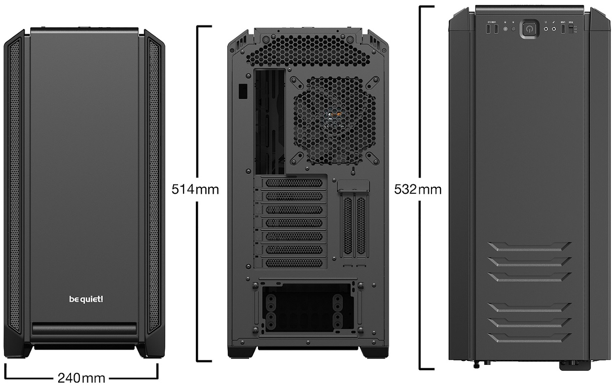 Gehäuse BeQuiet SilentBase 601 Miditower ATX schwarz