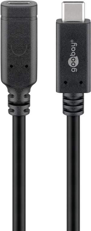 USB-Kabel Goobay Verlängerung USB3.2 Gen2 Type-C-m/f 1,0m