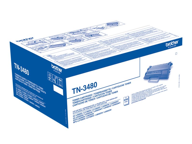 Toner Brother TN-3480 schwarz (8.000 Seiten n.ISO/IEC 19752)