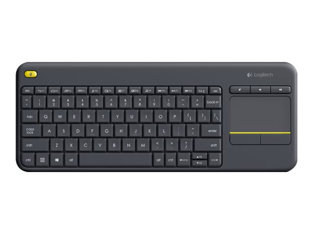Tastatur Logitech Wireless Touch Keyboard K400 Plus schw.