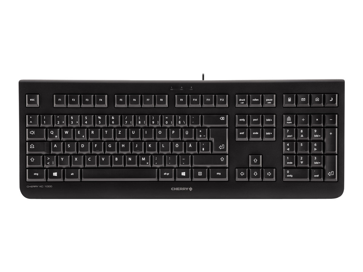 Tastatur Cherry KC-1000 Corded USB schwarz