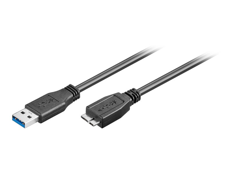USB-Kabel Goobay USB3.2 Gen1 A-m/B-Micro-m 0,5m schwarz