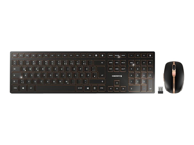 Tastaturset Cherry DW 9100 Wireless BT/USB schwarz/bronze