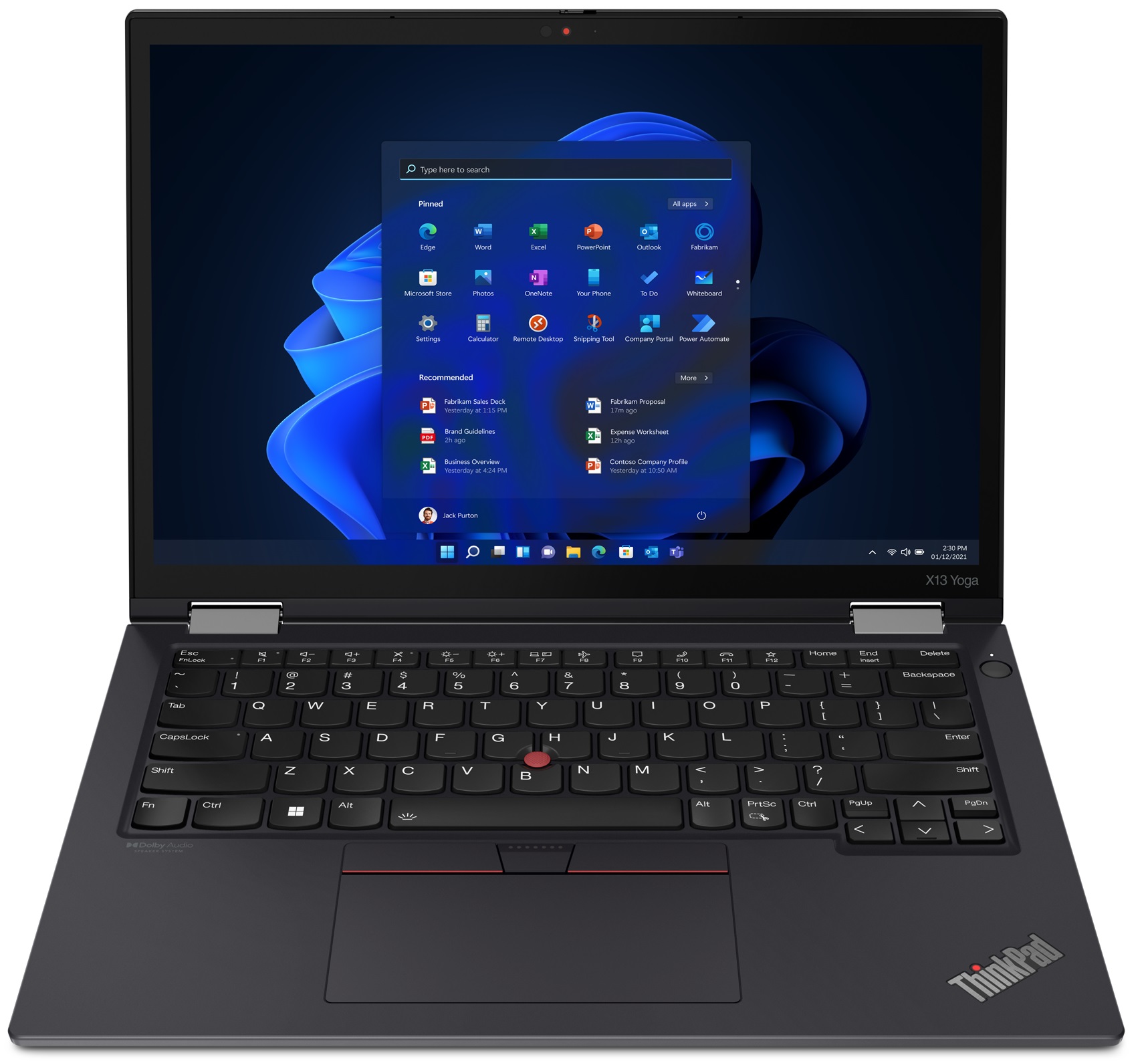 Notebook Lenovo ThinkPad X13 YOGA G3 Core i7-1265U 1,80GHz