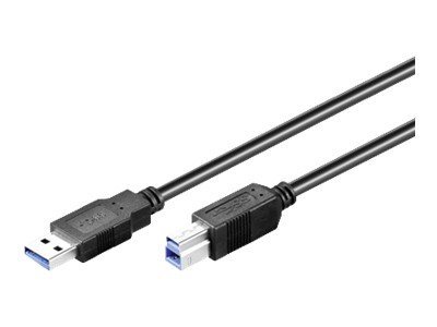 USB-Kabel Goobay USB3.2 Gen1 A-m/B-m 3,0m schwarz