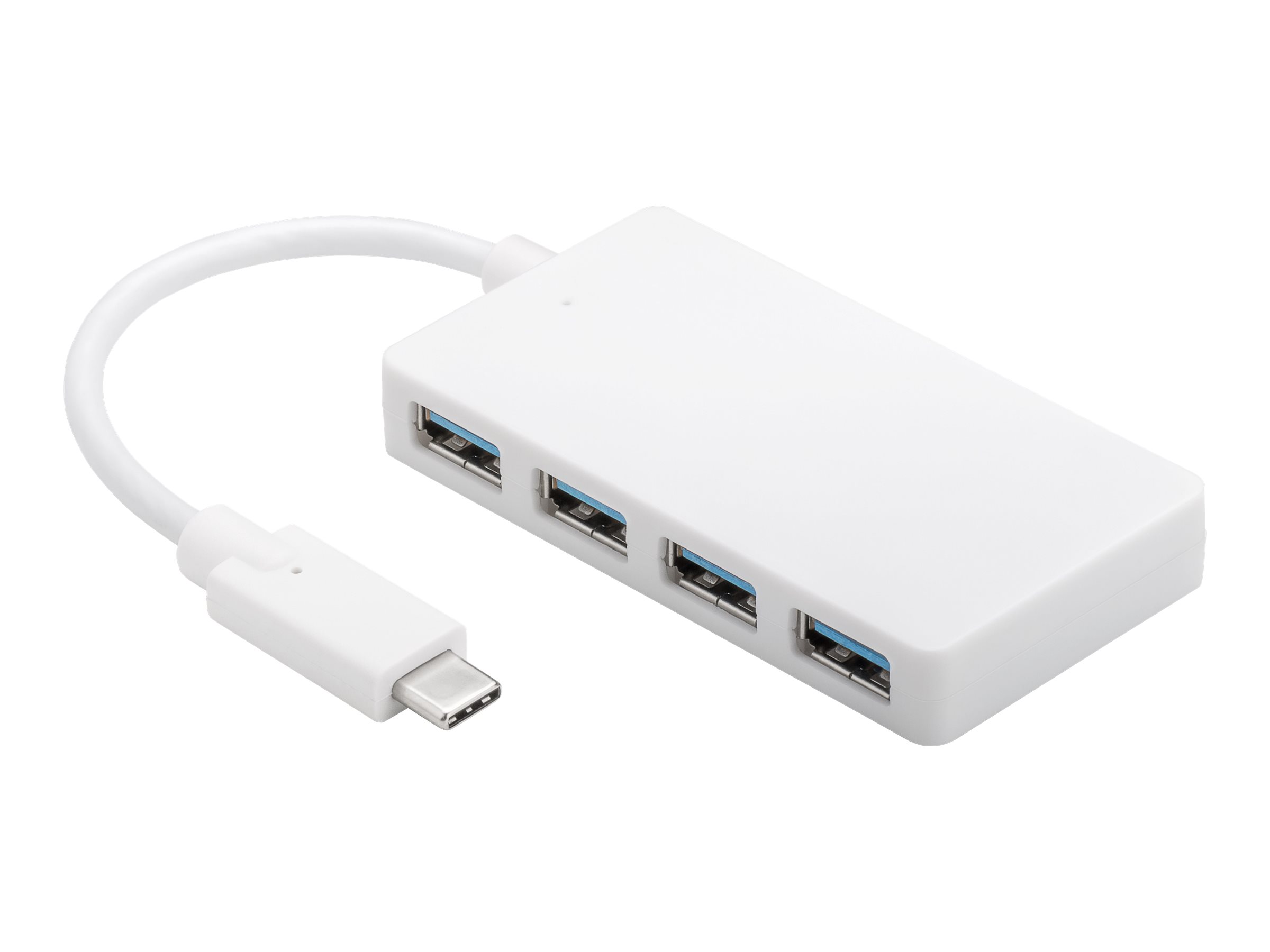 USB-Hub Goobay USB Type-C 4-Port USB3.0 weiß