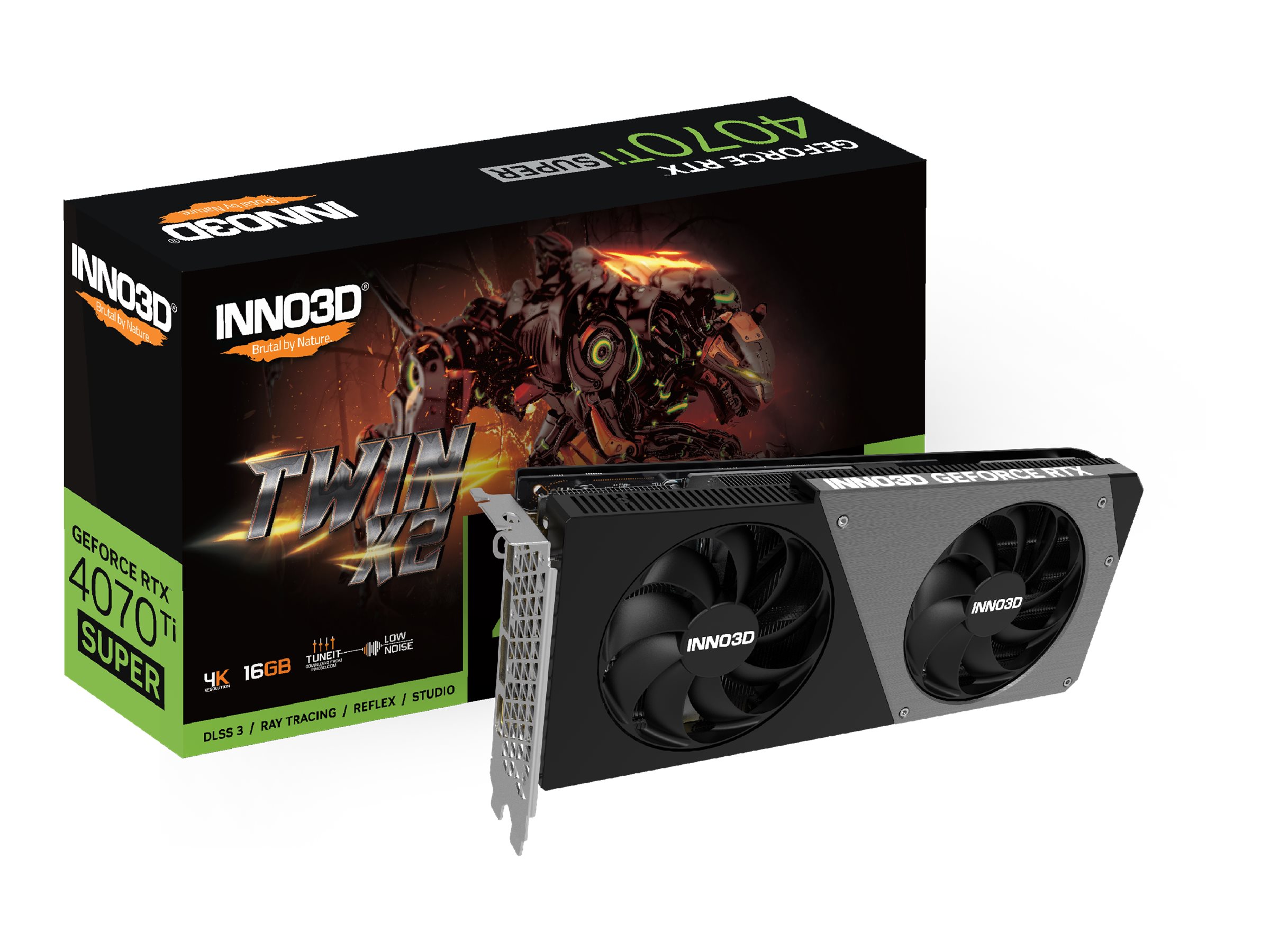 Grafikkarte Inno3D GeForce RTX4070Ti SUPER Twin X2 16GB