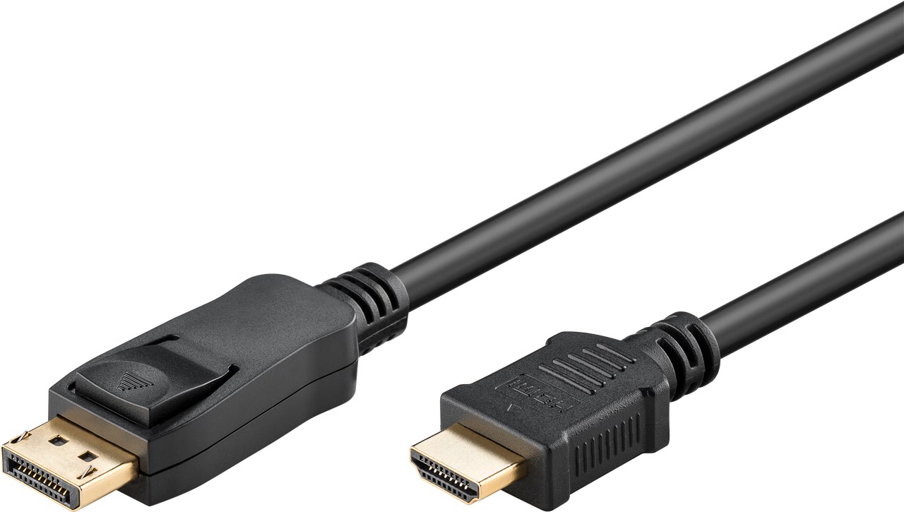 DisplayPort-Kabel Goobay DP-m/HDMI-A-m 1,0m DP1.2