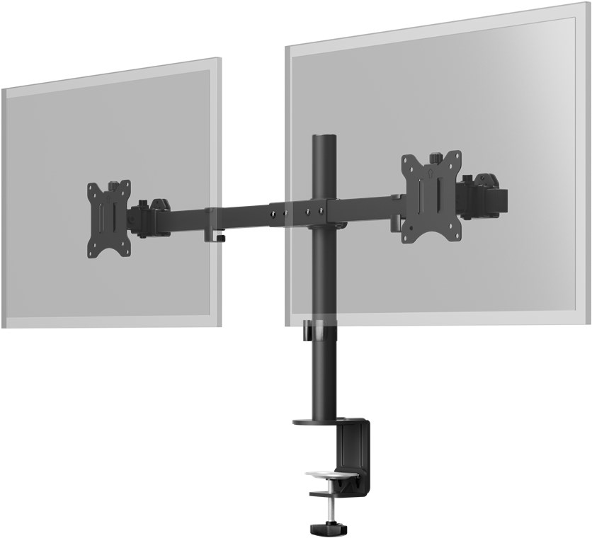 Tischhalterung Goobay DoubleFix für 2 Monitore