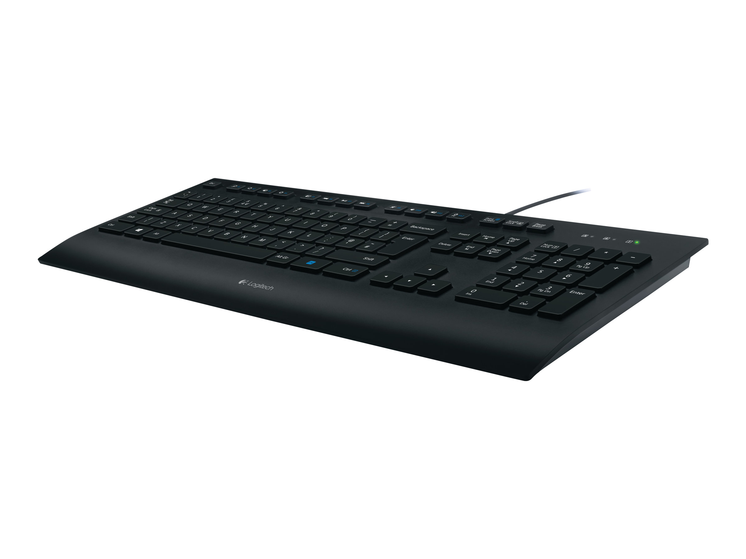 Tastatur Logitech Corded Keyboard K280e USB schwarz