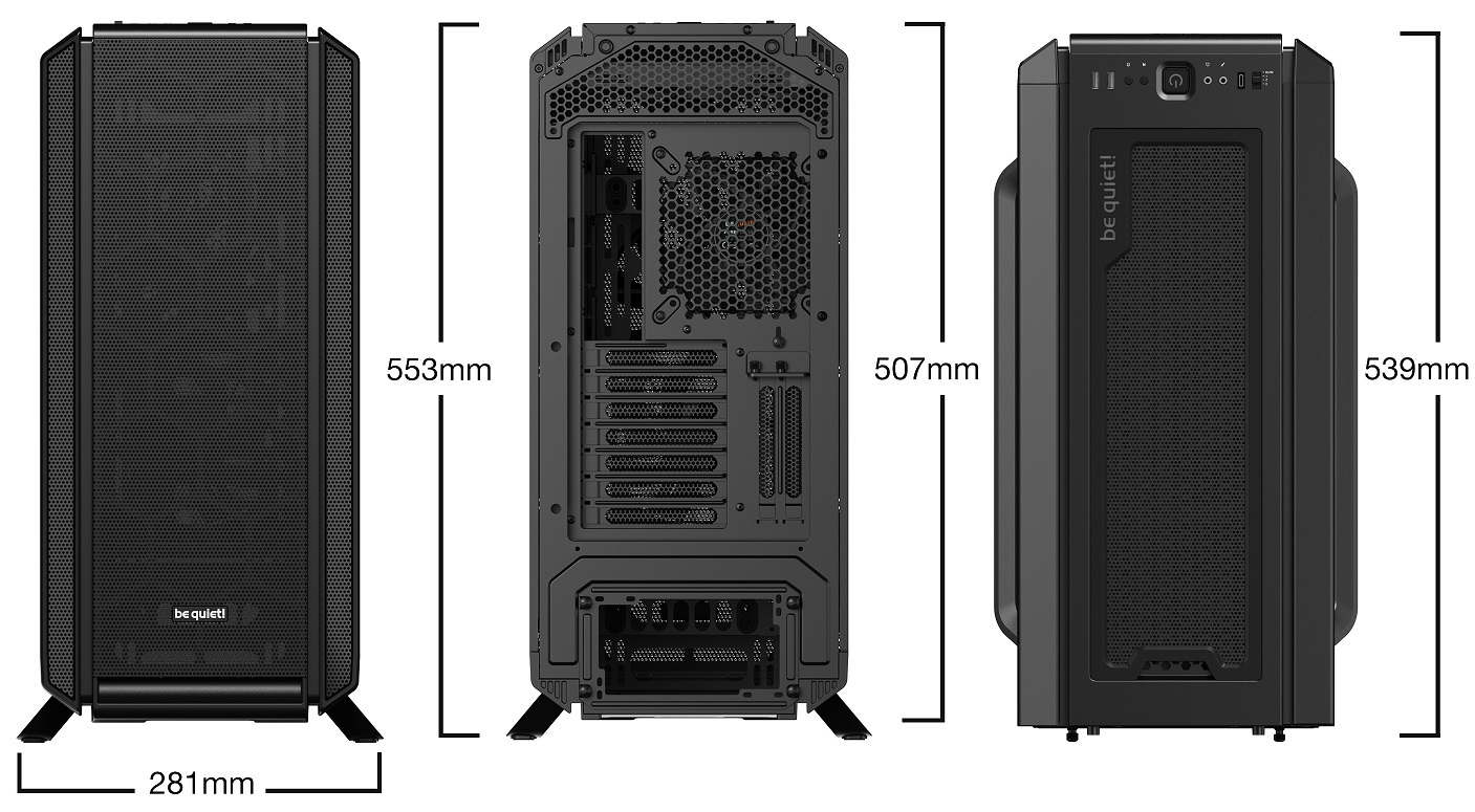 Gehäuse BeQuiet SilentBase 802 Miditower ATX Window schwarz