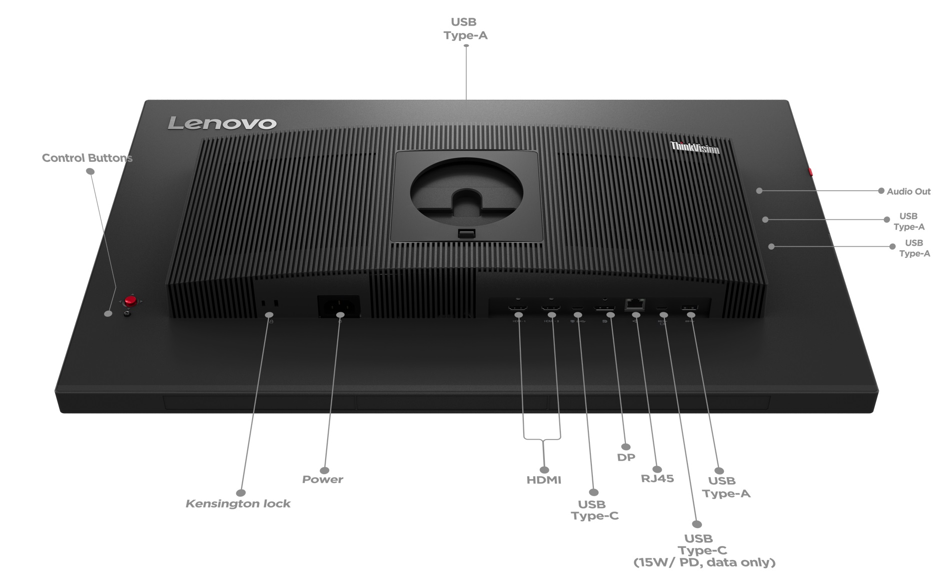 TFT-Monitor Lenovo ThinkVision 27 3D (27-Zoll) UHD 4K IPS