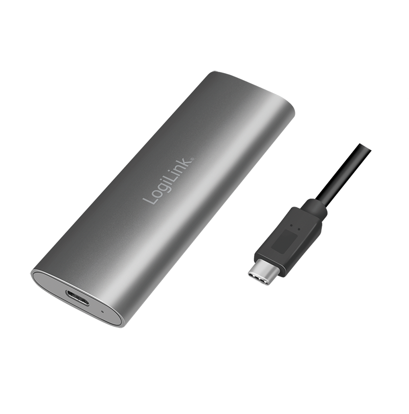 Gehäuse LogiLink USB-C M.2 NVMe & SATA USB3.2