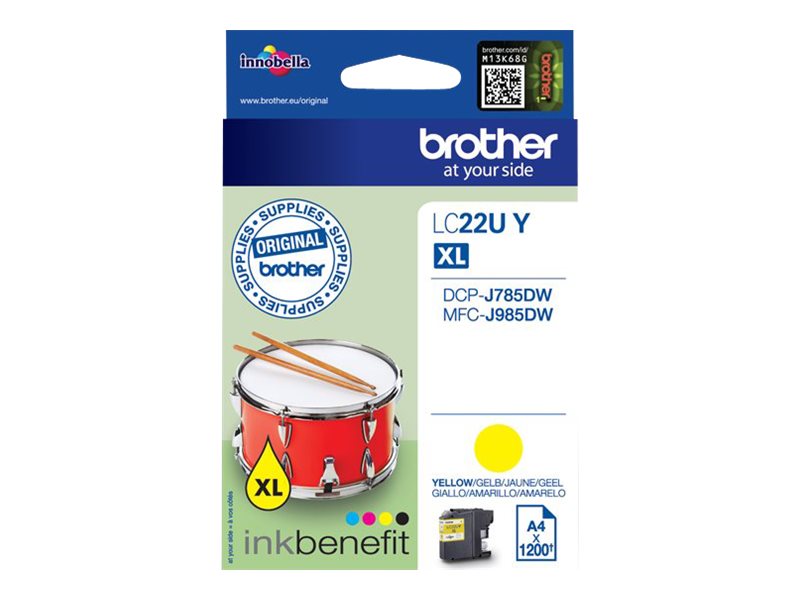 Tinte Brother LC-22UY XL gelb