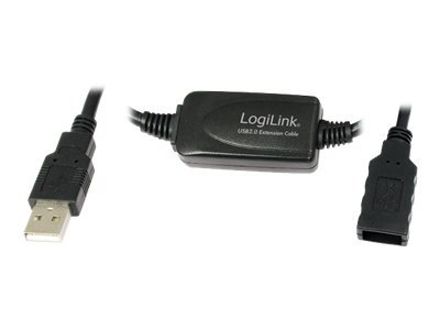 USB-Kabel LogiLink Repeater USB2.0 A-m/f 10m